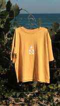Camiseta Boxy Amarelo Manga
